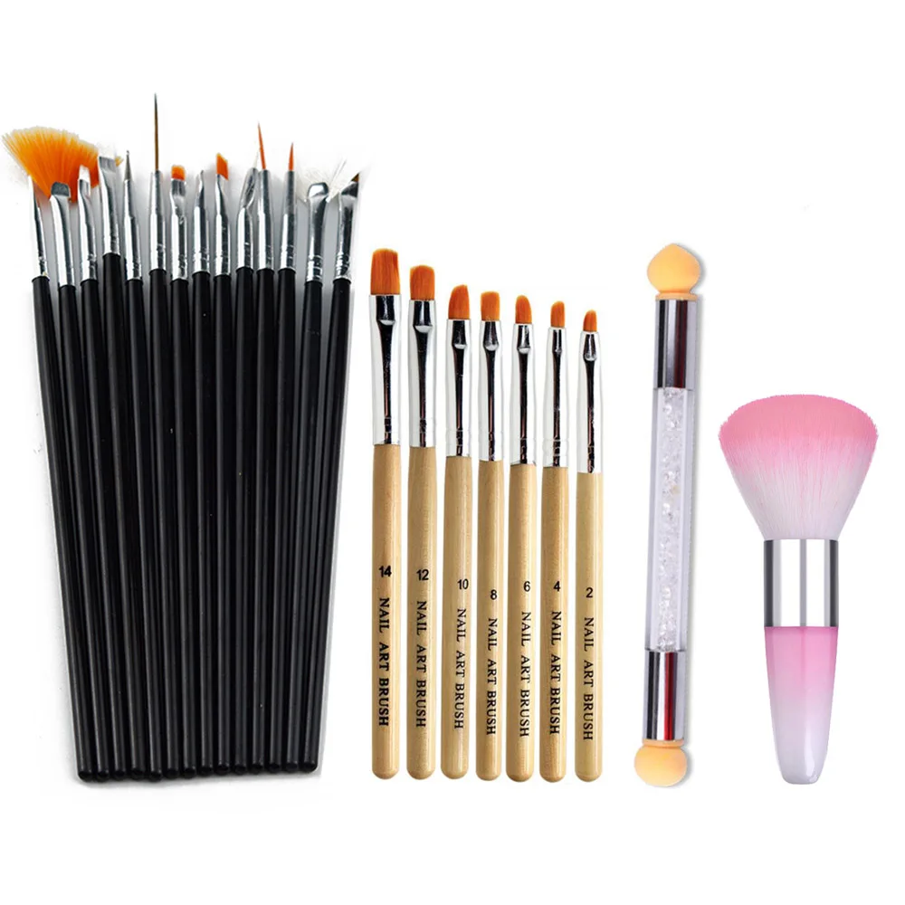 Набор кистей для рисования с УФ гелем Bittb Маникюрный Инструмент