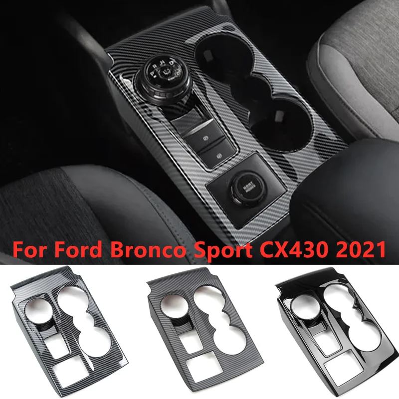 

For Ford Bronco Sport CX430 2021 ABS Car Front Console Gear Shifter Sticker Cover Trim Accessories Interior Parts