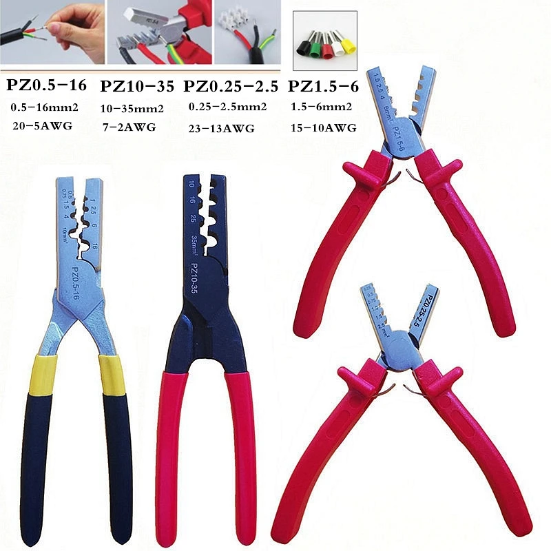 

Mini alicate crimper friso tubo terminal alicate virolas ferramenta pz 0.25-2.5 styleelectrical bootlace terminal ve ferramentas
