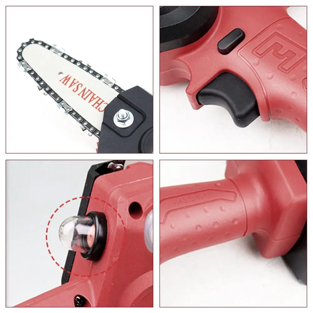 

4Inch 24V CordlessElectric Saw Chainsaw Wood Cutters Bracket Motor For Makitas Battery Chain Saw Power Tool