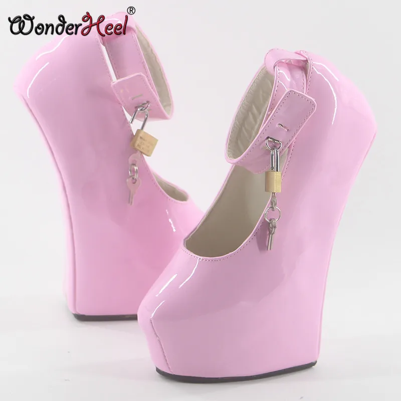 Wonderheel Новая женская обувь на ОЧЕНЬ высоком КАБЛУКЕ 20 см и платформе пикантные