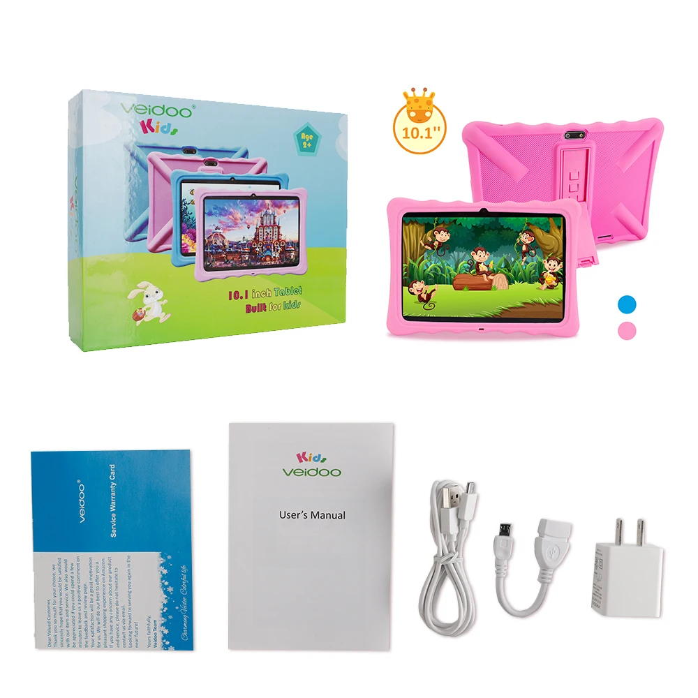 Veidoo Kids Tablet 3G Phone Call Dual Sim Card Slors 10 inch Educational Android Child Tablet PC For Learning