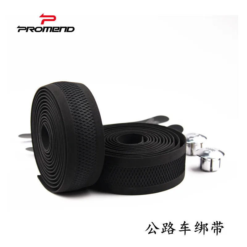 

PROMEND Road Bike Handlebar Belt 081 Embossed Hollow Breathable Wrap Belt Sweat-absorbent Non-slip Glove Mesh Design Non-sl