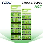 20x AG7 SR927W 1,55 V Volt Cell щелочные батареи LR927 LR927W S28 SP395 SR57 SR57L SR927 SR927SW TR927W V395 монетная кнопка