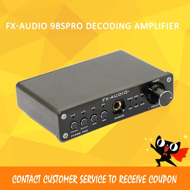 Fx-Audio 98Spro usb dac декодирующие усилители HiFi PCM2704 MAX9722 предусилитель JRC NJW1144 amplificador audio
