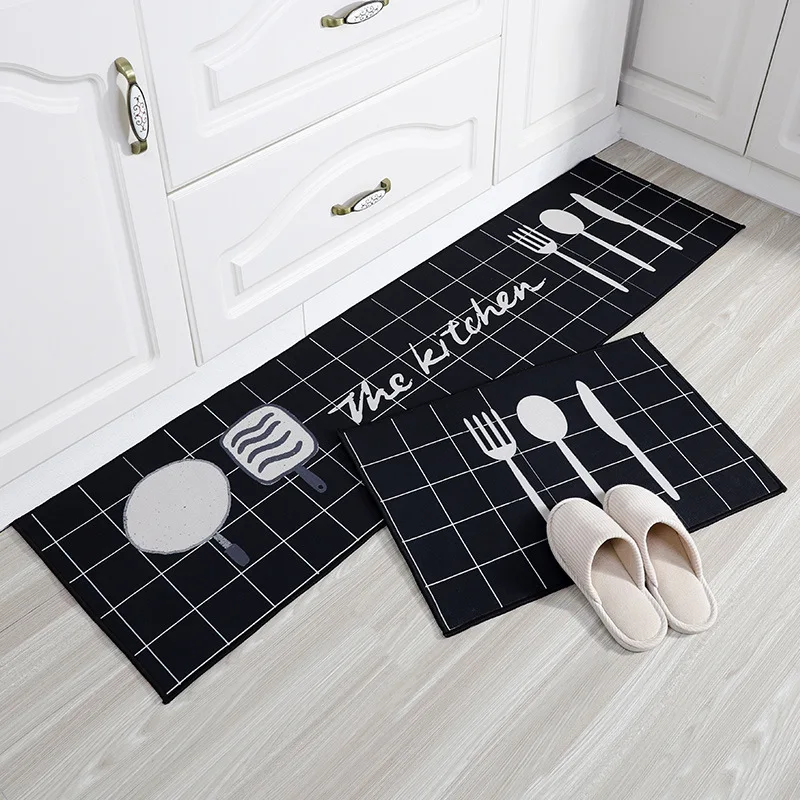 

Kitchen Rug Bath Mat Carpet Anti-slip Modern Area Rugs for Living Room Balcony Bathroom Printed Carpet Doormat Hallway Floor Rus