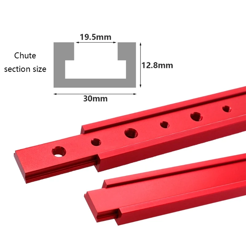 

M6/M8 T track Slot Aluminum Alloy Sliding Bar For 30 Type T-Track Jigs Screw Slot 100/450/200/300mm Teeth Teethless 35ED