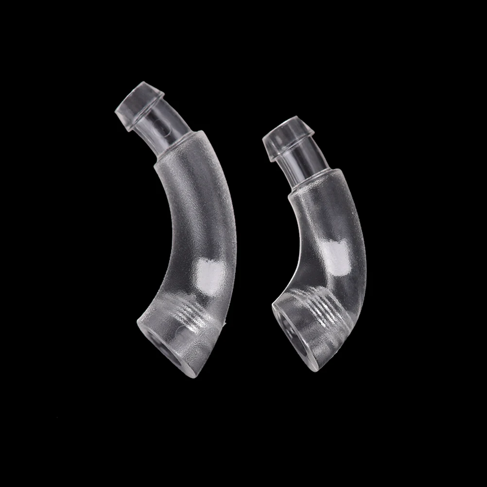 

1PCS Hook-I 15/17mm Transparent Earmold Hook Elbow Tubing Connector For Hearing Aid Earmould PVC Material Ear Model