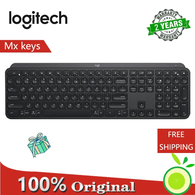 logitech mx keys wirelessbluetooth keyboard 2 4ghz dual mode backlight rechargeable easy switch home office free global shipping