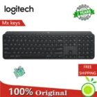 Клавиатура Logitech MX Keys БеспроводнаяBluetooth 2,4 ГГц, Двухрежимная подсветка, перезаряжаемая, легко переключаемая, для дома и офиса