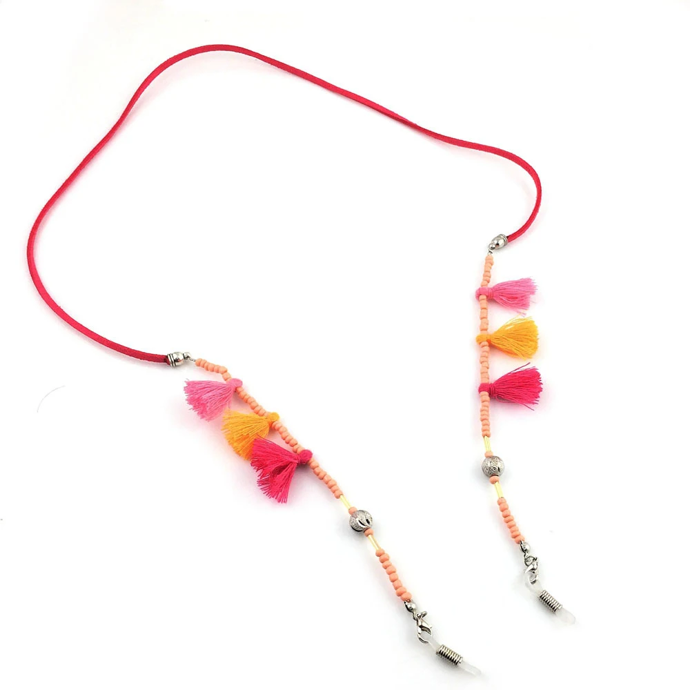 

Women Acrylic Beads Chain Tassel Sunglasses Chains Necklace Reading Glasses Cord Holder Neck Strap Rope for Eyewear