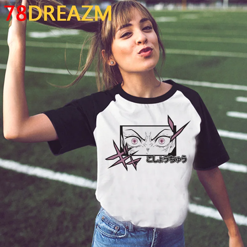 

Demon Slayer Kimetsu No Yaiba summer top female grunge graphic tees women streetwear harajuku kawaii print t shirt t-shirt