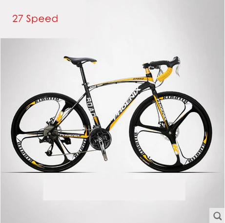 Новый бренд 700CC 18/21/27 скорость углеродистая сталь 52 см рама гнутая Ручка Дорожный