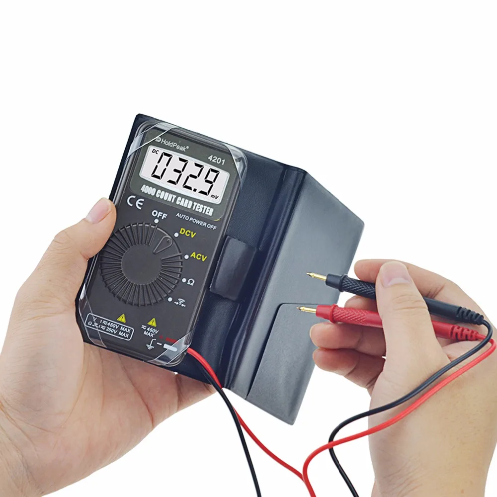 Цифровой мультиметр HoldPeak HP-4201 портативный амперметр переменного/постоянного