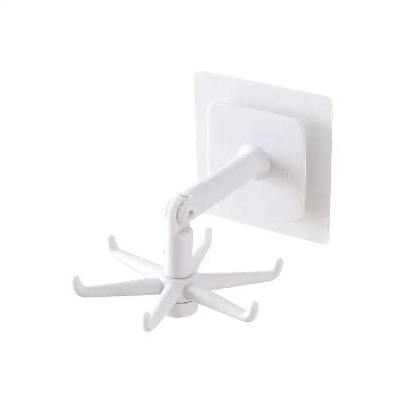 

360 Degree Rotating Folding Hook Hanging Kitchen Cabinet Storage Rack Finishing Rack Multifunctional Hook Family Shelf