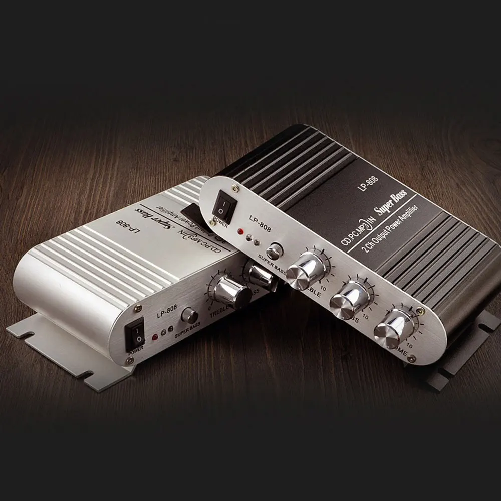 LP-808 усилитель мощности автомобиля MP3 радио аудио стерео бас динамик плеер для