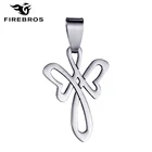 FIREBROS Серебро Цвет Титан Нержавеющая сталь кельты амулет с узелком крест кулон ожерелье для женщин Дешевые ювелирные изделия подарок Прямая поставка