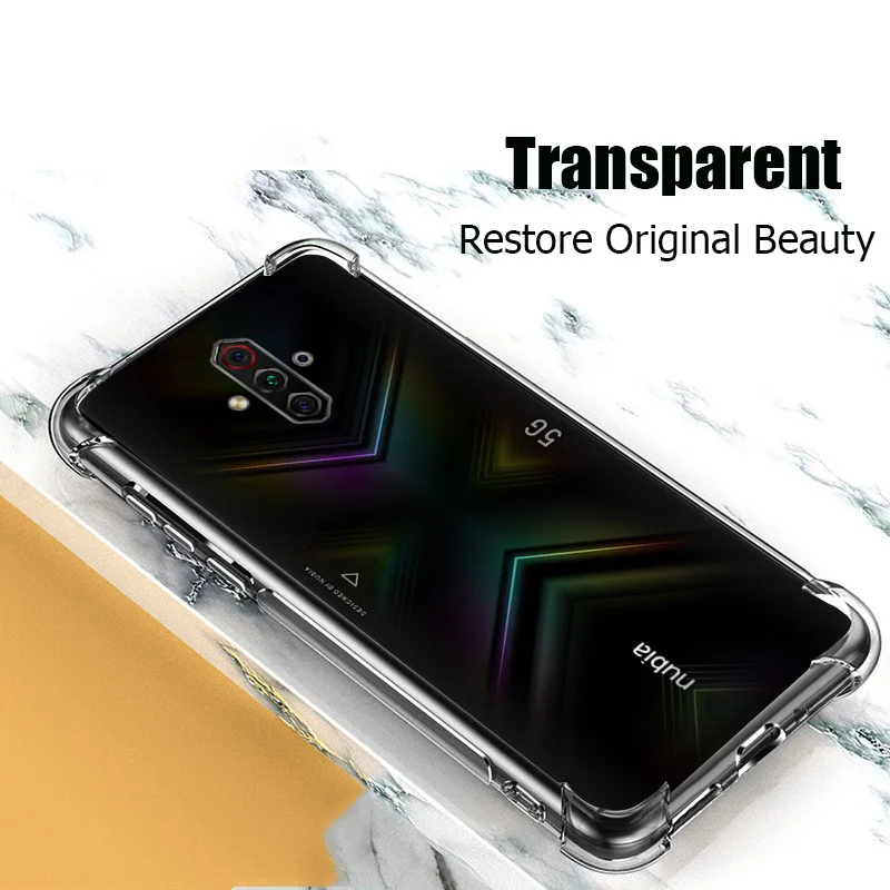 Чехол-накладка для ZTE Nubia Play 5G супер защита мягкая прозрачная задняя крышка чехол