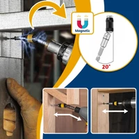 1pair magnetic screw drill tip drill screw tool quick change locking bit holder drive guide drill bit extensions pivot drill