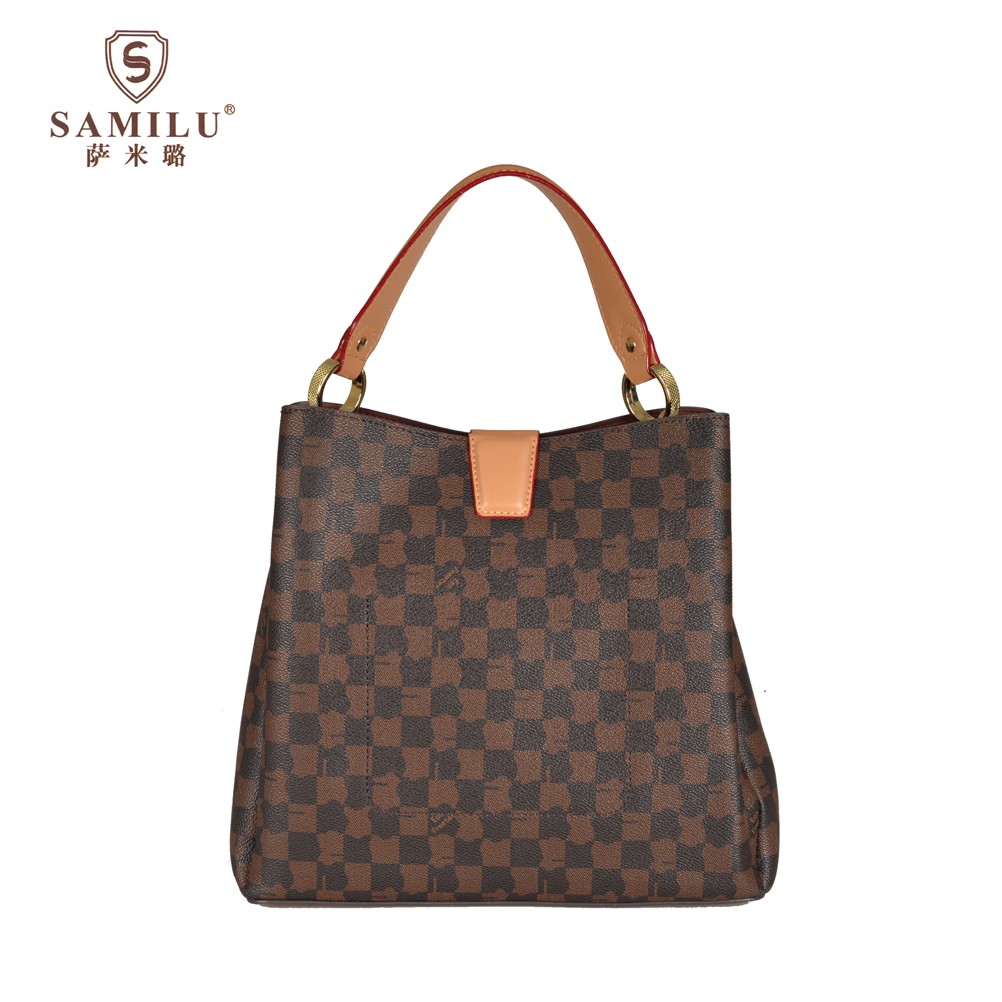 

2021 SaMiLu Women's Bag New Fashion Handbag PVC All-Match One-Shoulder Messenger Bucket Bag