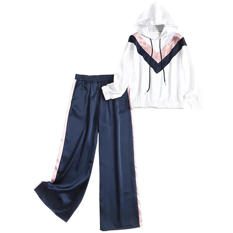 

2020 spring New Casual Tracksuit for Women Two Piece Set Hoodies slender Sportswear 2 Pieces Running Sports Suit
