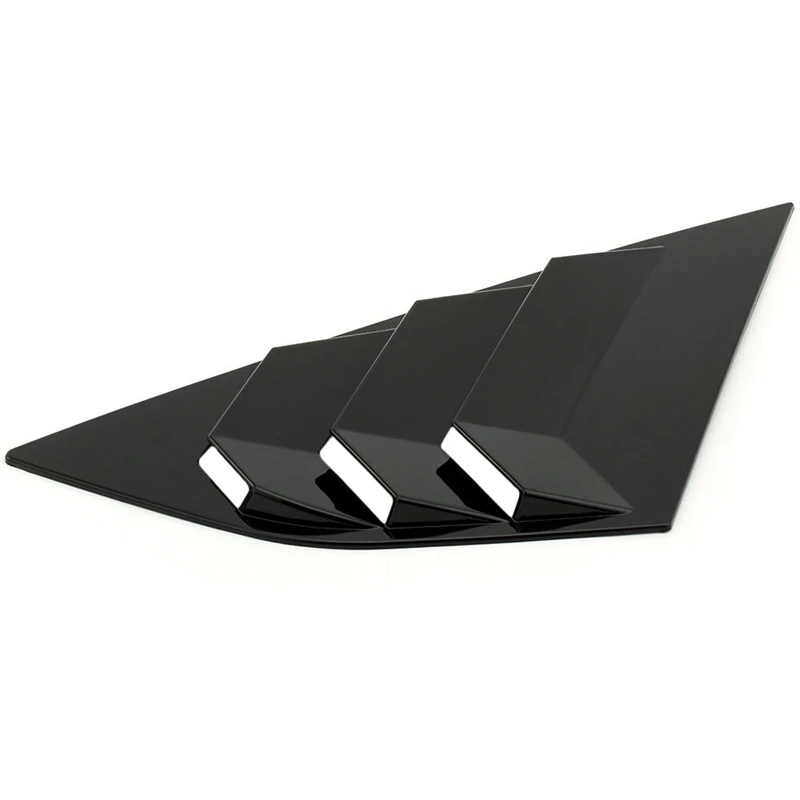 

Fit For Ford Focus ST RS Hatchback bright black Window Side Louvers Vent 2012 2013 2014 2015 ABS