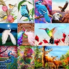 Алмазная 3D картина сделай сам, рисунок павлина, птицы, мозаика, полная вышивка, украшение для дома