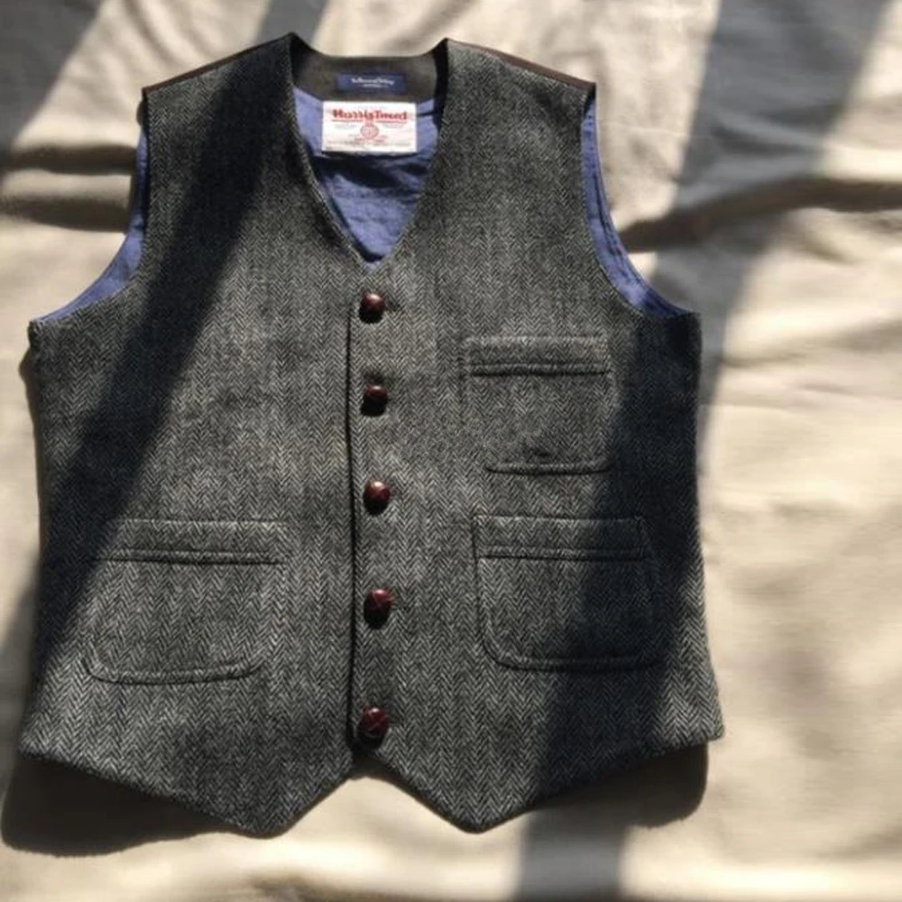 

Men's Vest Waistcoat Denim Jacket Vests for Men Black Wedding Formal Casual Steam Punk Gilet Homme Groosmen Suit Clothings