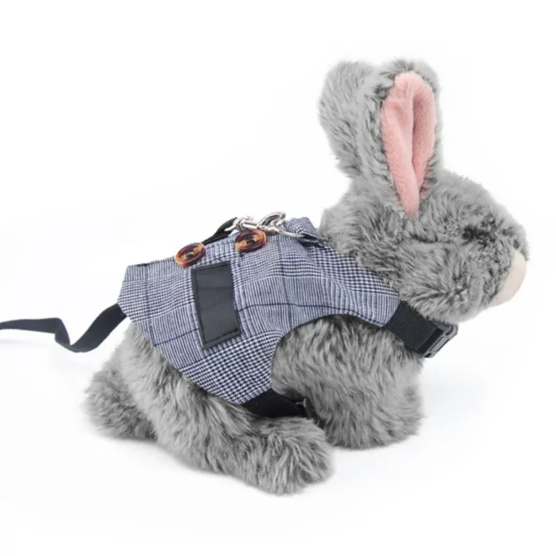 

Adjustable Small Rabbit Suits Harness Vest Pet Harness Rabbit Chest Strap Pet Vest Pulling Rope Suits Leash Lead Pets Harness