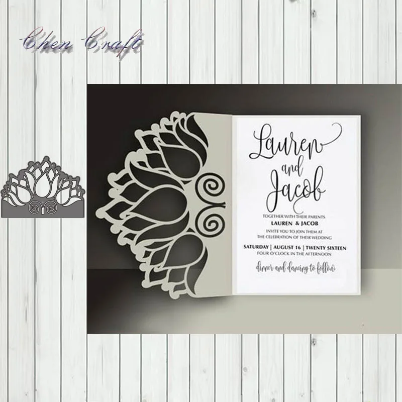 Металлический Трафаретный вырубной штамп поздравительная открытка для карт из