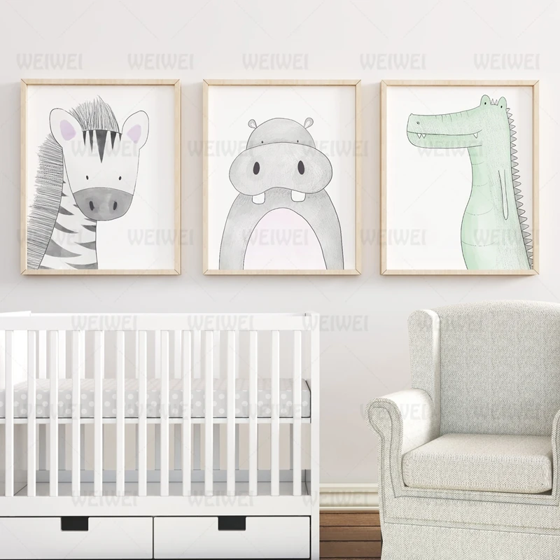 Постеры и принты в скандинавском стиле сафари декор для детской комнаты