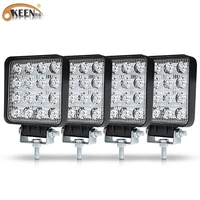 okeen 4pcs 48w square led work light high power spotlight mini ledbar for 4x4 offroad atv utv truck tractor motorcycle lights
