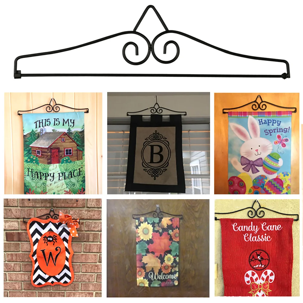 Домашний декор баннер для внутренней наружной установки Железный Держатель