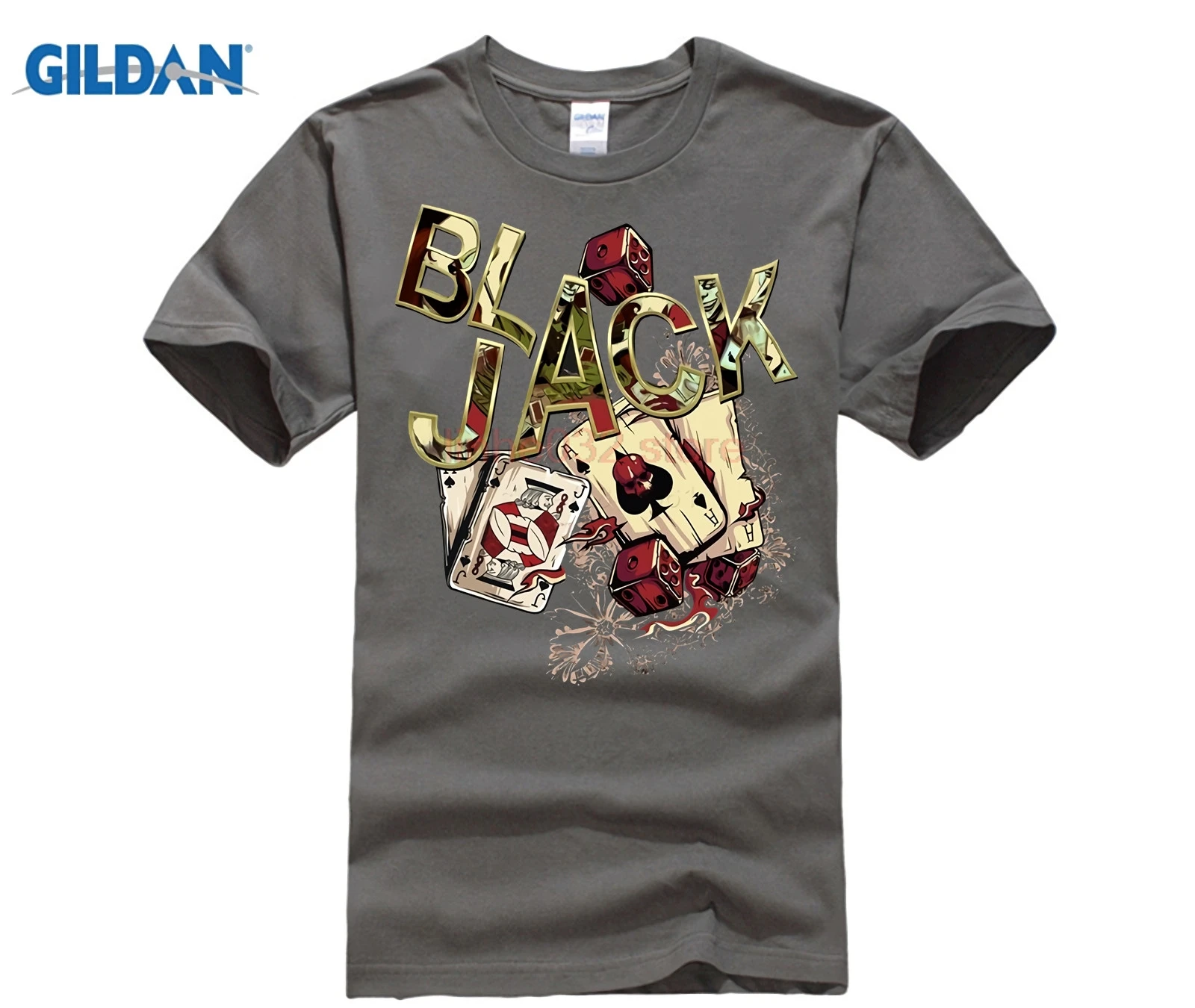 Черные футболки с принтом покера футболка логотипом онлайн Мужская коротким