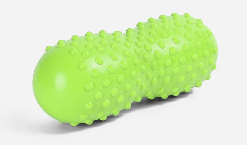 30*11 см Myofascial релиз фитнес арахисовый Массажный мяч фасции массажер роликовый Пилатес Йога Подушка мышцы РЕЛЕКС Резина - Цвет: Зеленый
