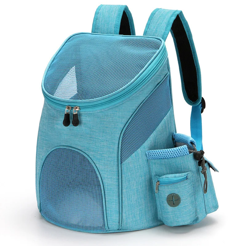 

Summer Cat Carrier Bag Nylon Mesh Puppy Backpack with Storager for Kettle and dog Poop Bags Large Space Design Cat Backpack