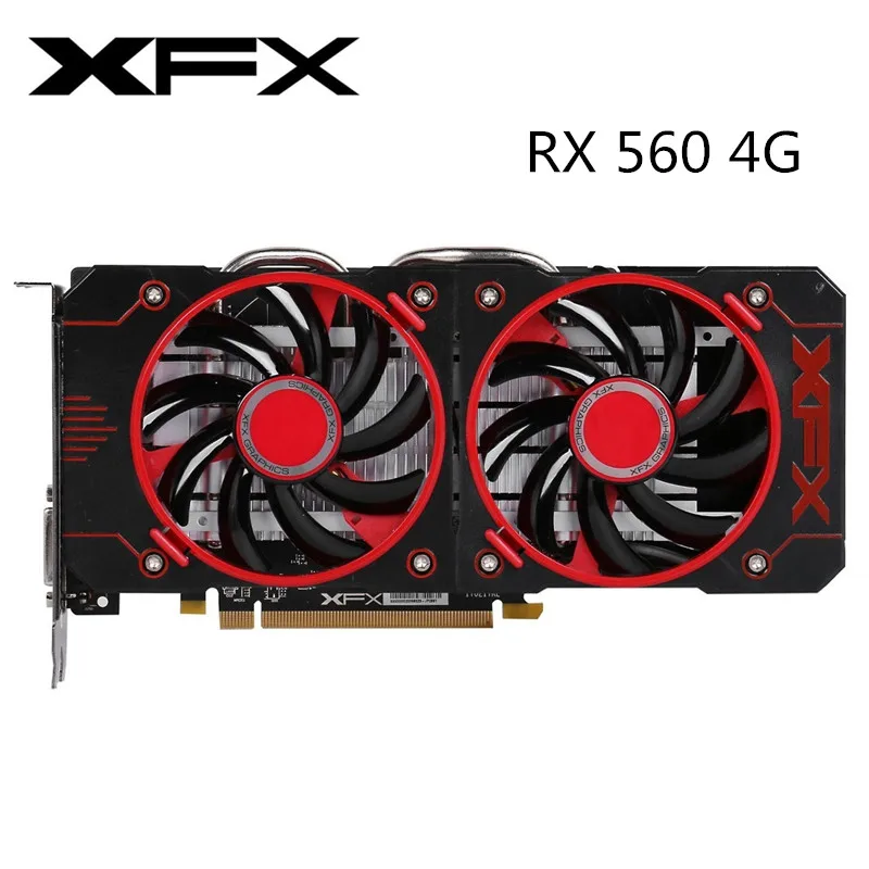 

Original XFX RX 560 4GB Graphics Cards AMD GPU Radeon RX560 4GB 4G Video Screen Cards Desktop Game Map Videocard Mining 570 580