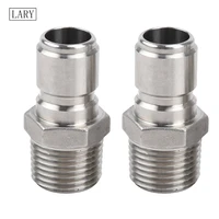 lary 2 pcs stainless steel male quick disconnect mpt male 12 home brew fitting connector homebrewing attachment food grade