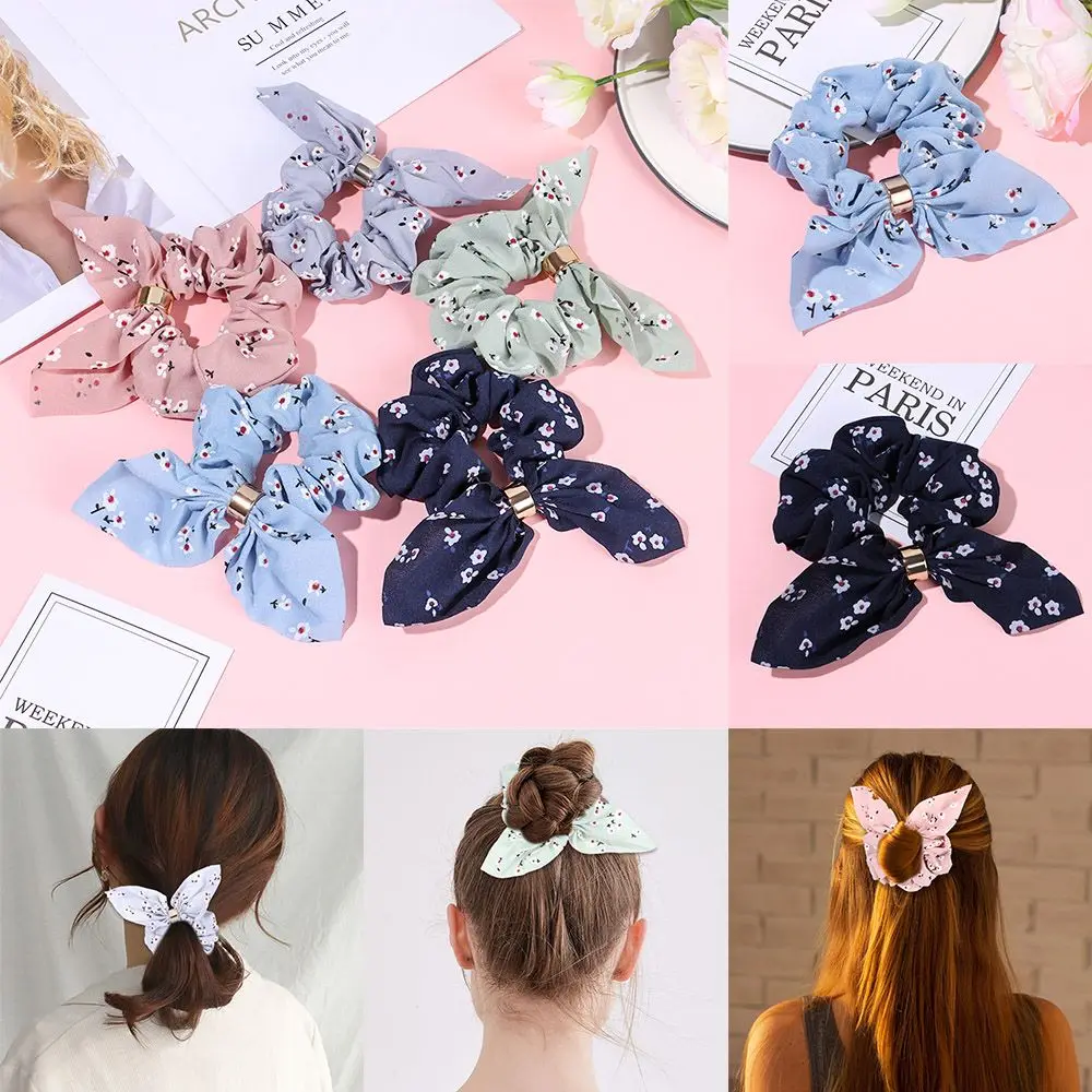 

Korea Metal Buckle Ponytail Holder Hair Accessories Hair Rope Hair Scrunchies Hair Ties Elastic Hair Bands