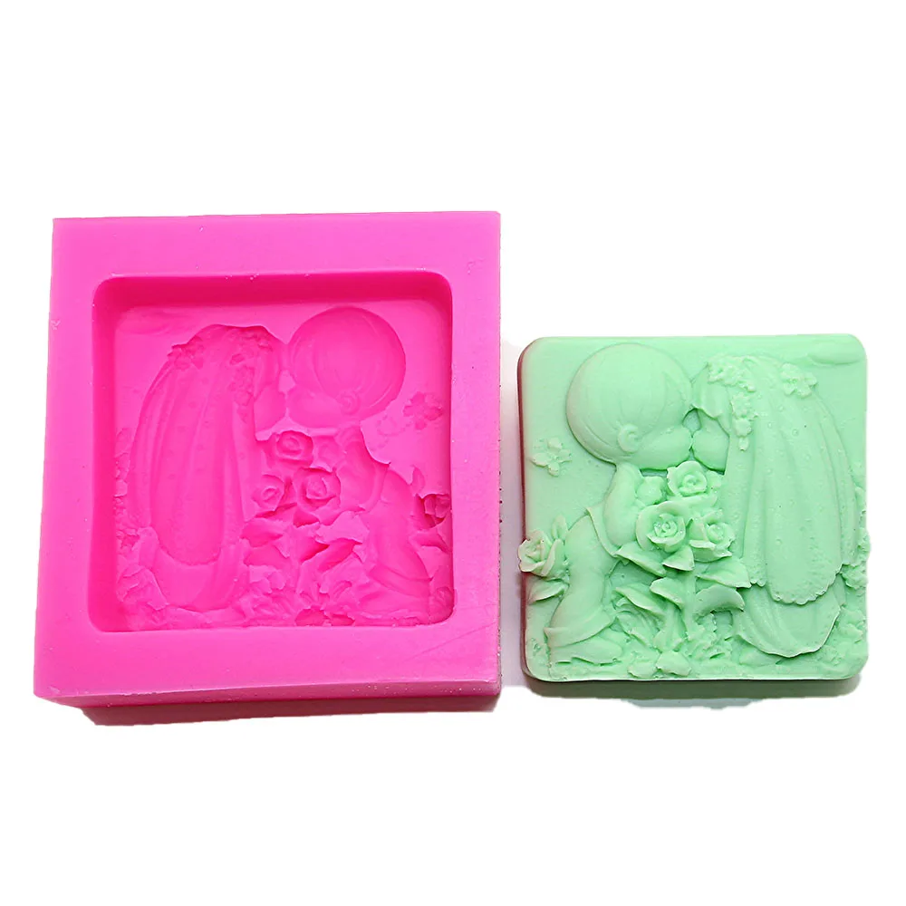 Новая силиконовая форма для свадебного мыла украшения тортов мальчиков и