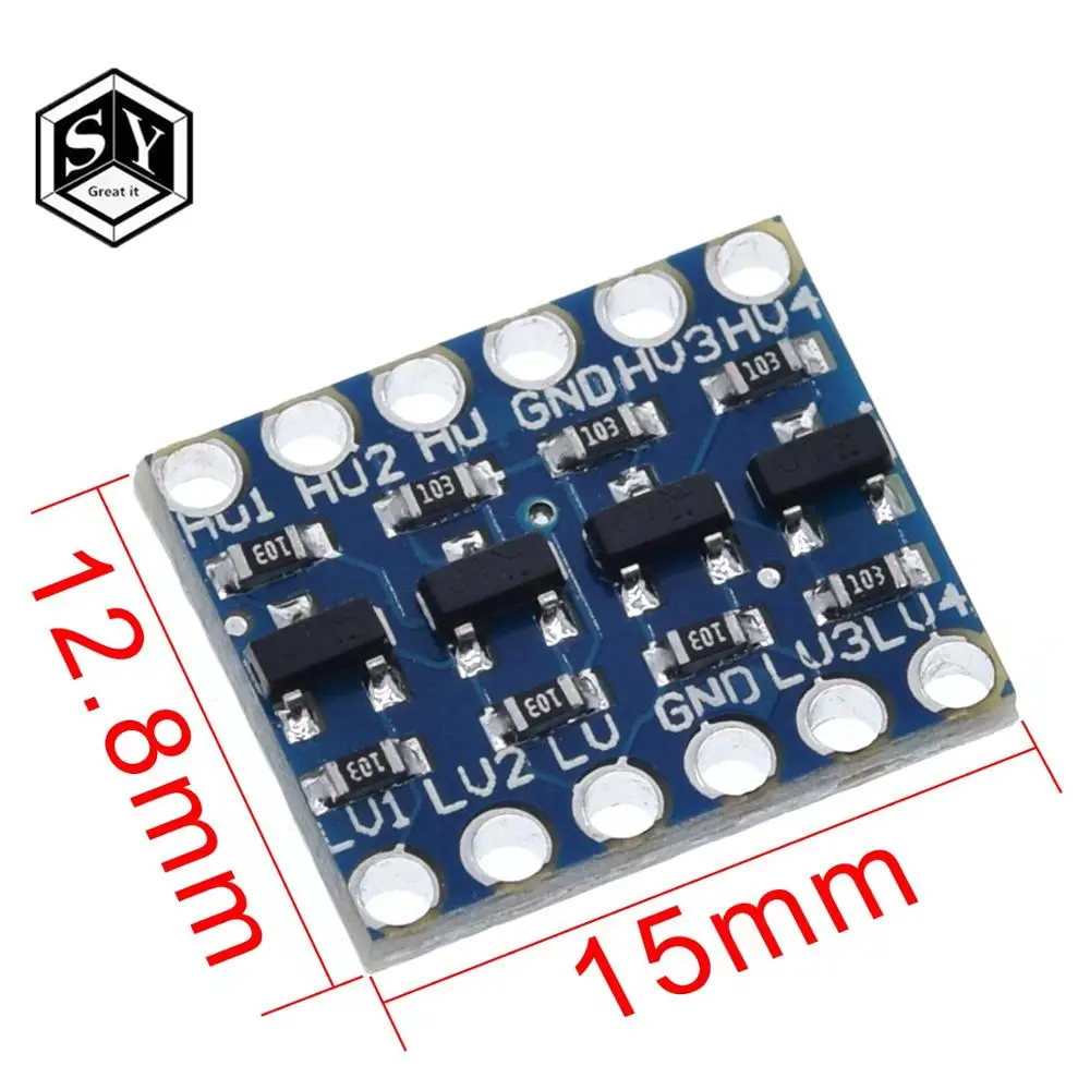 Одноканальный преобразователь логического уровня Great IT IIC I2C двунаправленный