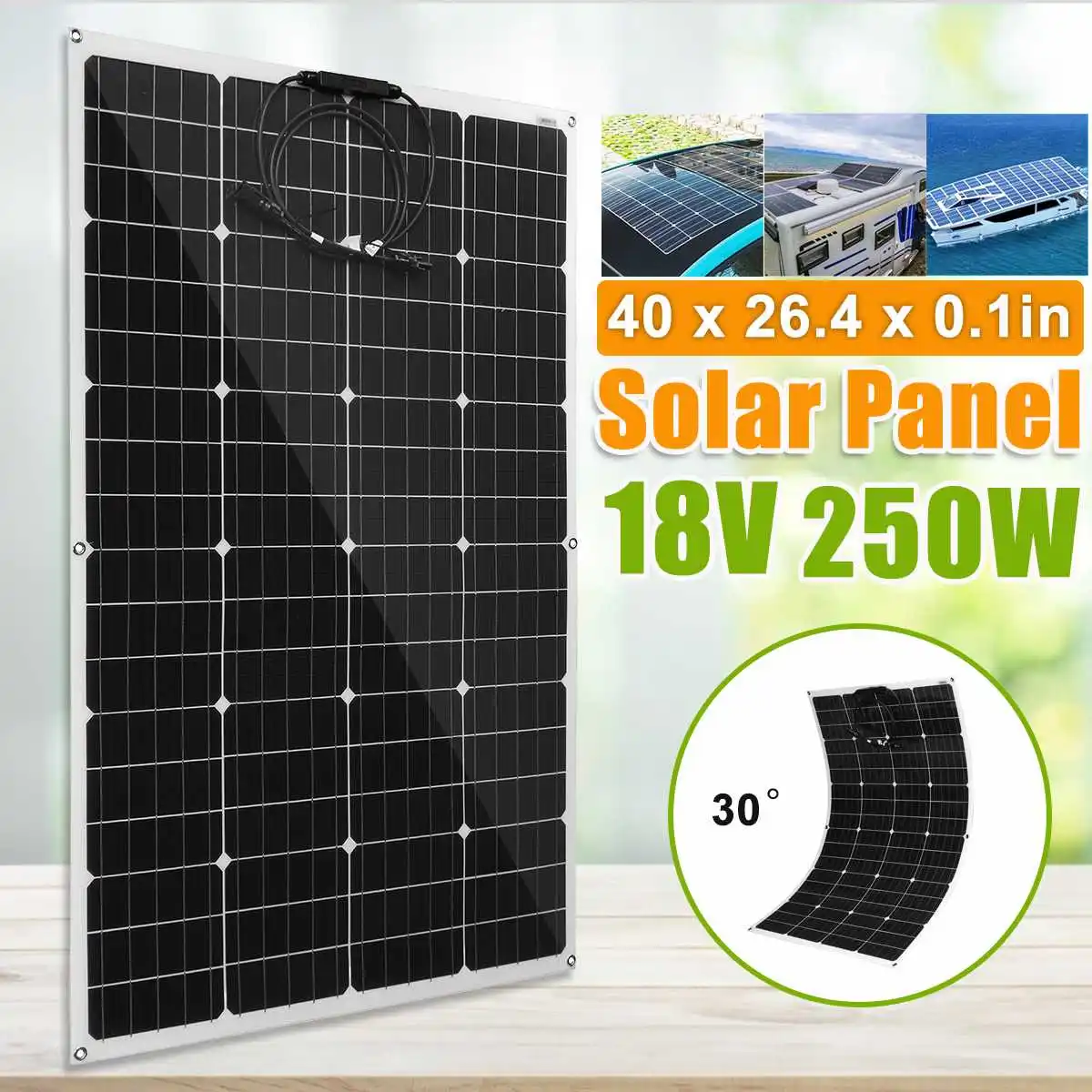 

Солнечная система, 500 Вт, 250 Вт, 18 в, внешний аккумулятор на солнечной батарее, автомобильное зарядное устройство на солнечной батарее, компле...