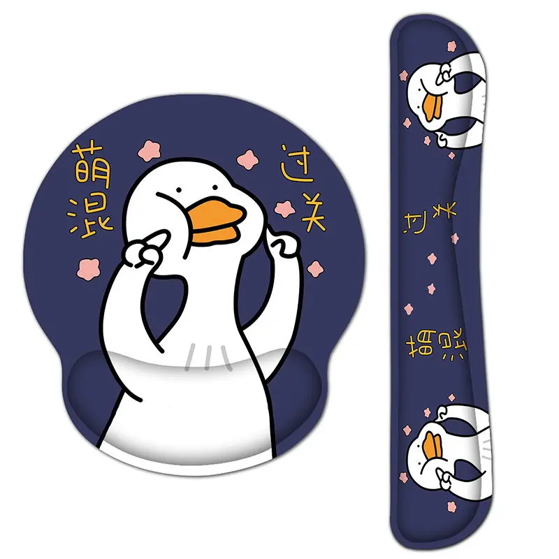 

1 Set Memory Foam Soft Mouse Pad With Wrist Rest Ergonomic Mouse Pad With Hand Wrist Mouse Pad Non-Slip Silicone Base