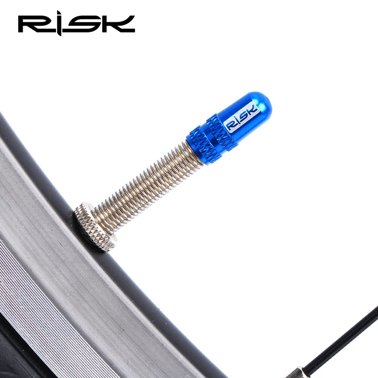 10 шт. RISK Bike Presta Schrader колпачки для клапанов MTB дорожный велосипед покрытые шинами французские американские Пылезащитная защита шин 7 цветов - Цвет: Presta-blue