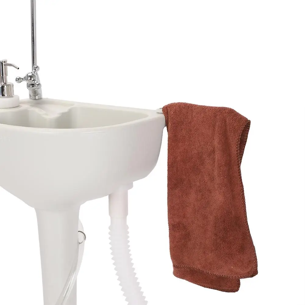 

Portable Removable Bathroom Sink Outdoor Wash Basin with Garden Pipe Joint