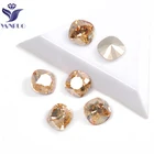 YANRUO 4470 стекло материал стразы s хрустальные золотые тени подушка для вырезания формы Стразы для ногтей для 3D дизайна ногтей драгоценные камни