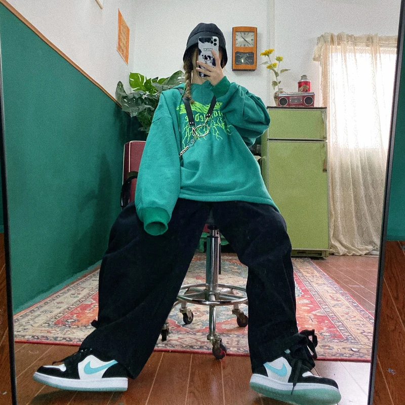 Зимние новые уличные флисовые толстовки с капюшоном в стиле хип-хоп бойфренда