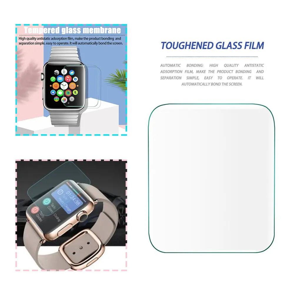 Стеклянная пленка 0 2 мм Закаленное стекло-экран протектор для Apple Watch 38 42 |