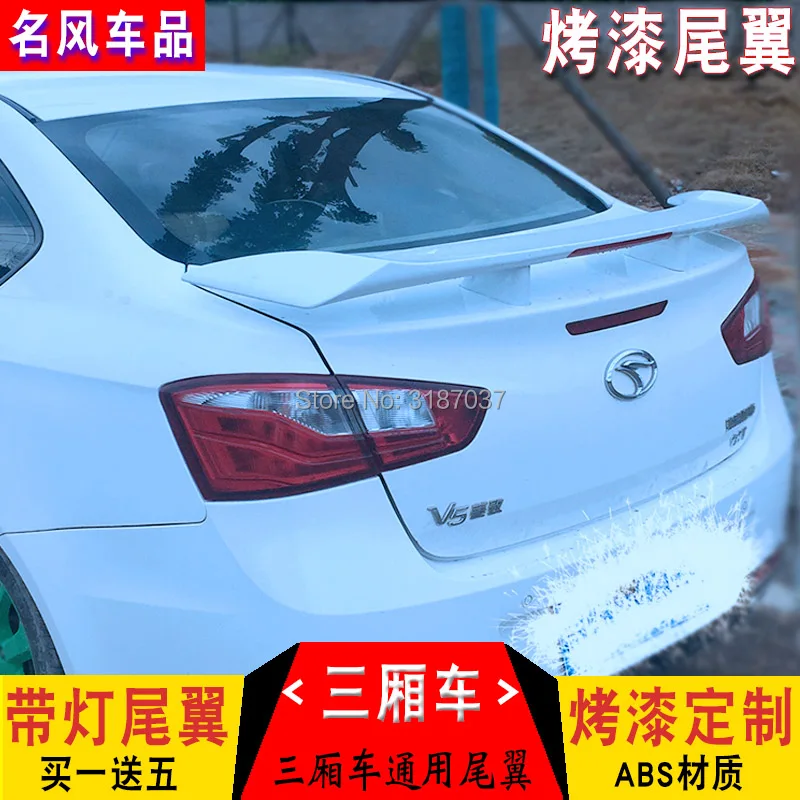 Спойлер для Mitsubishi Lancer 2009-2017 пластиковая задняя крышка багажника из АБС-пластика