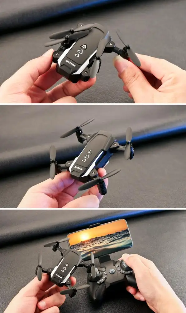KK8 складные мини дроны RC FPV Квадрокоптер с HD камерой Wi Fi Дрон селфи